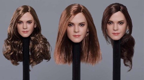На заказ 1/6 весы Эмма Уотсон, голова Sculpt W длинные локоны, волосы подходят для 12 дюймов Phicen Tbleague JIAOUL кукла, женские игрушки для тела ► Фото 1/6