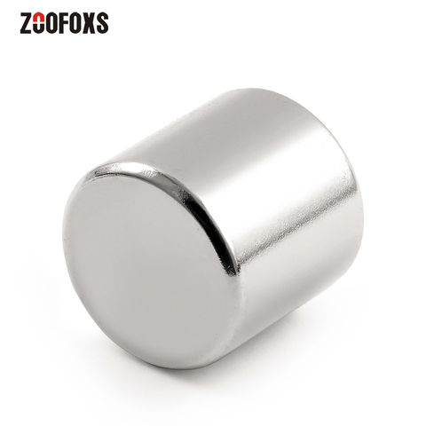 ZOOFOXS 1 шт. 20x20 м N35 круглый цилиндр неодимовый магнит редкоземельный супер сильный 20x20 мм перманентные магниты 20*20 мм ► Фото 1/4