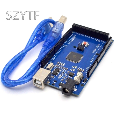 MEGA2560 MEGA 2560 R3 ATmega2560-16AU CH340G AVR USB плата развития MEGA2560 для arduino ► Фото 1/3