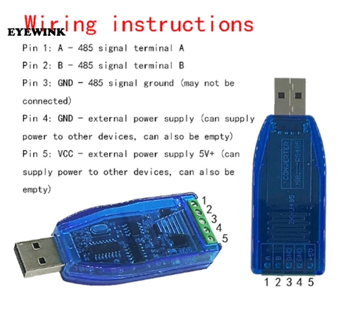 Промышленный преобразователь USB к RS485 защита от обновления RS485 Совместимость конвертера V2.0 Стандартный RS-485 Модуль платы соединителя ► Фото 1/3