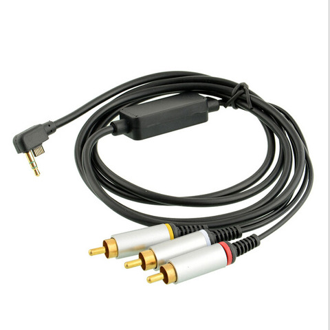Аудио Видео AV кабель к RCA удлинитель композитный кабель для передачи данных для Sony PlayStation Портативный PSP 2000 3000 Slim to TV Monitor ► Фото 1/2