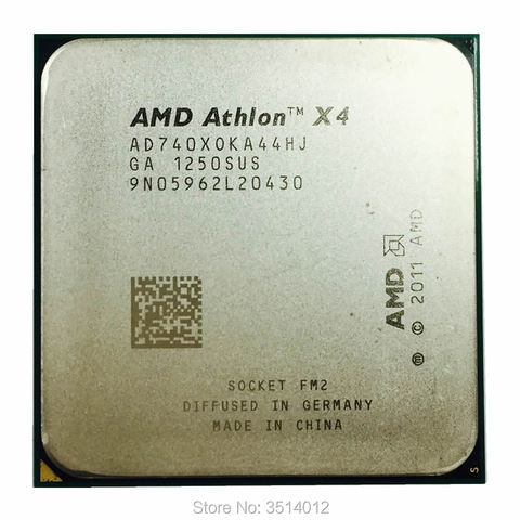 Процессор AMD Athlon X4 740 3,2G 65 Вт четырехъядерный процессор AD740XOKA44HJ разъем FM2 ► Фото 1/1