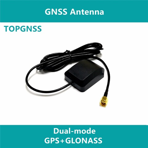 Автомобильная Внешняя GPS GLONASS, двойная антенна с активным пластырем, керамическая антенна, GNSS GLONASS антенна, SMA Прямой разъем ► Фото 1/2