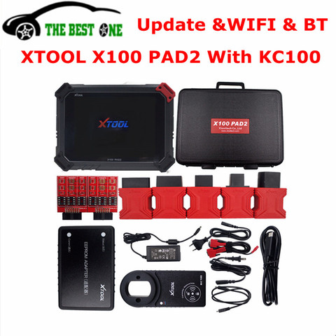 Оригинальный XTOOL X100 PAD2 Pro с KC100 автоматический ключевой программатор EEPROM DPF EPB EPS одометр масло TPMS X100 PAD 2 WIFI диагностический инструмент ► Фото 1/1