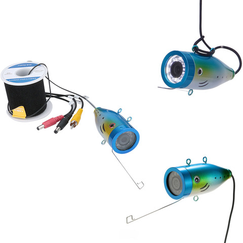 Подводная лампа GAMWATER, рыболовный трос ТВЛ, 15 м, 20 м, 30 м, 50 м + камера с 12 светодиодными лампами белого светодиодный ► Фото 1/6