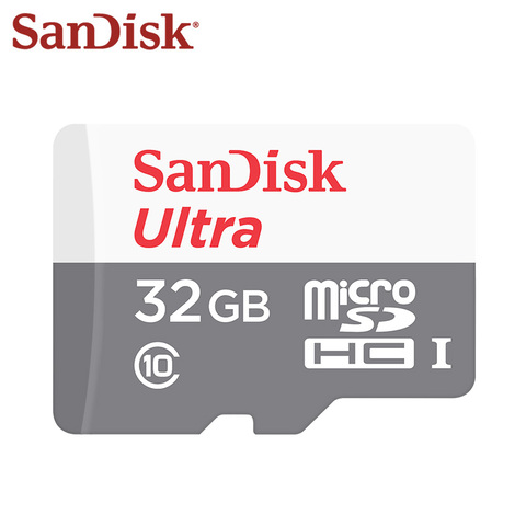 100% оригинальная карта памяти SanDisk Ultra, 32 ГБ, SDHC, высокоскоростная карта Micro SD, класс 10, стандартная флэш-карта A1, карта памяти Microsd, TF-карта ► Фото 1/6