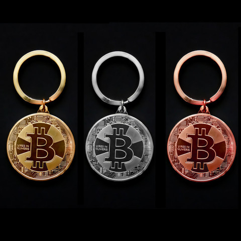 2022 Новый позолоченный Bitcoin монета брелок арт-коллекция монет BTC Сувениры Коллекционные вещи Бизнес подарки и праздничные дни DecoGifts ► Фото 1/6