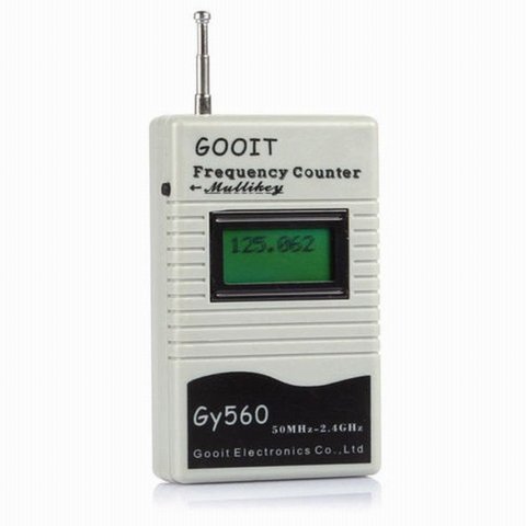 GY560 частотомер счетчик тестер для двухстороннее радио приемопередатчик GSM 50 МГц-2,4 ГГц 7 значный ЖК-дисплей Дисплей с измерителем сигнала ► Фото 1/6