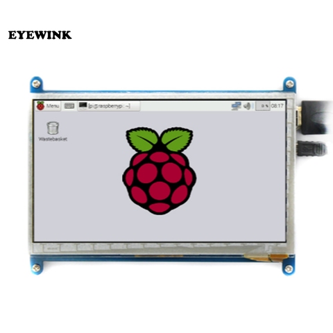 7-дюймовый емкостный сенсорный экран 800*480 IPS TFT LCD модуль экран для Raspberry Pi 3 B + ► Фото 1/6