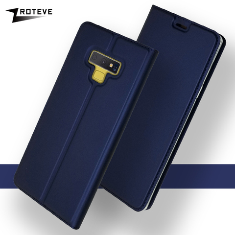 Чехол для Samsung Note 9, откидной Магнитный кожаный чехол для Galaxy Note 8, роскошный чехол-бумажник с подставкой, чехлы для Note 9, Note 8 ► Фото 1/6