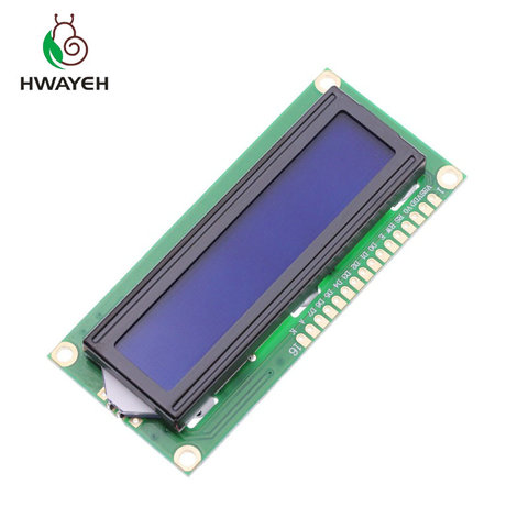 1 шт LCD 1602 LCD монитор 1602 5V синий экран и белый код для arduino ► Фото 1/6