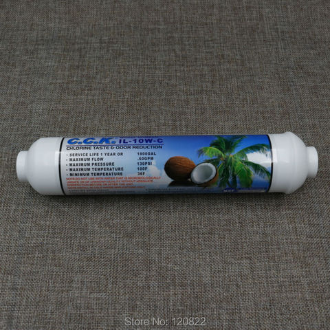 Бесплатная доставка C.C.K. T33 кокосовый угольный фильтр GAC для системы обратного осмоса, с хлорным вкусом и уменьшением запаха ► Фото 1/4