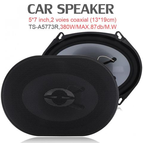 TS-A5773R 5*7 дюймов 380 Вт Авто Автомобиль HiFi коаксиальный динамик дверь автомобиля Авто Аудио Музыка Стерео полный диапазон частоты динамик s ► Фото 1/6