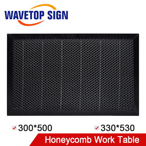 WaveTopSign лазерный Рабочий стол с сотовой структурой 3050 мм, размер платформы, лазерная деталь для CO2 машина для лазерной гравировки и резки ► Фото 1/5