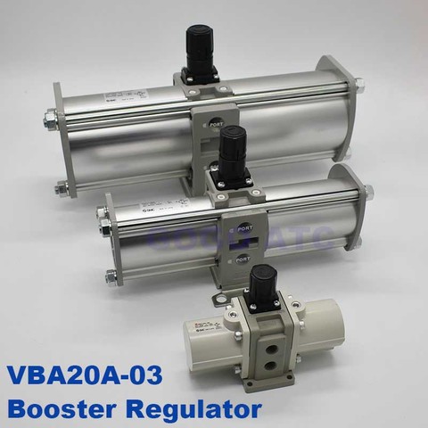 SMC VBA20A-03 пневматический бустер регулятор 3/8 для промышленного воздушного бака аксессуары VBA комбинированный усилитель давления и регулятор ► Фото 1/3