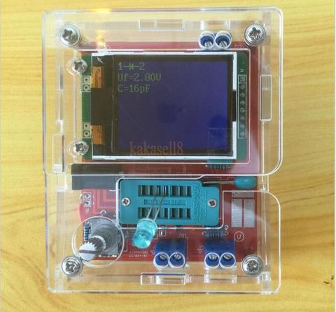 DIY наборы TFT LCD M328 тестер транзисторов LCR Диодная емкость ESR измеритель напряжения ШИМ квадратный генератор сигналов частоты волны ► Фото 1/6