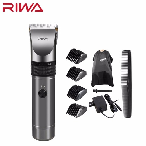 Машинка для стрижки волос Riwa X9, Профессиональная Алюминиевая машинка для стрижки волос с литиевым аккумулятором на 2000 мАч, 100-240 В ► Фото 1/6