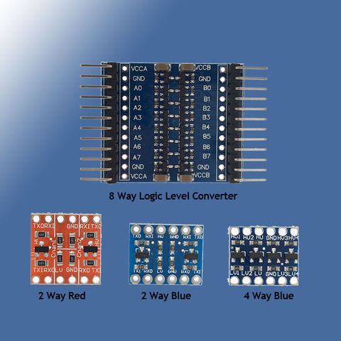 Двухканальный 4-канальный двунаправленный преобразователь логического уровня IIC I2C UART SPI TTL, 5 В-3,3 В для совместимых макетов Arduino ► Фото 1/5