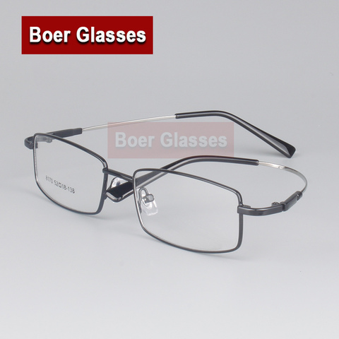Титановые мужские очки с памятью формы, мужские оправы, очки для глаз с полным ободком, очки для близорукости, оптические очки по рецепту, 8170 ► Фото 1/2