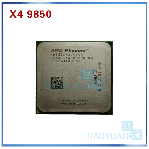 Четырехъядерный процессор AMD Phenom X4 9850 для настольного компьютера 2,5 ГГц HD985ZXAJ4BGH Разъем AM2 +/940pin ► Фото 1/1