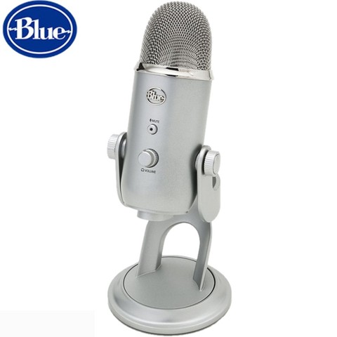 Оригинальный профессиональный конденсаторный микрофон Blue yeti, микрофон для караоке, записи в реальном времени, usb-микрофон с подставкой ► Фото 1/1