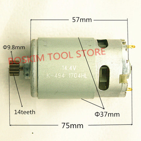 14 зубчатый мотор 14,4 В, сменный для MAKITA 629819-4 629875-4 6381D BDF343 6280D 6280DWE 6281DWE 6281D MT070 6280DWPE 6280PWPE3 ► Фото 1/1