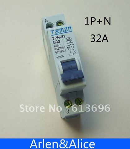 Автоматический мини-выключатель DPN 1P + N 32A MCB ► Фото 1/1