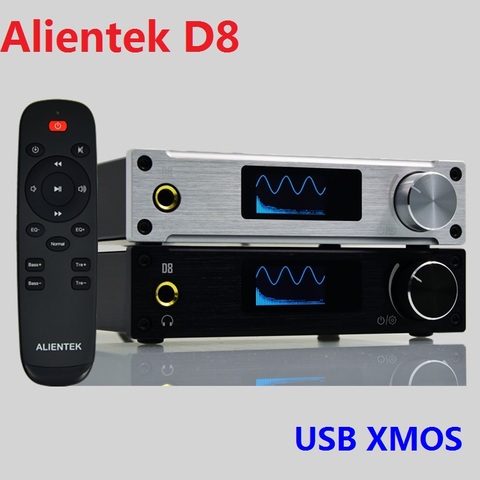 Новинка 2022, усилитель для наушников Alientek D8 Full Digital Audio, вход USB XMOS/коаксиальный/оптический/AUX 80 Вт * 2 24 бит/192 кГц постоянного тока 28 В/А ► Фото 1/6