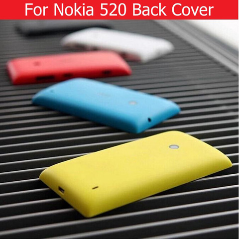 Задняя крышка для nokia 520, 100% новый корпус аккумулятора для Microsoft Lumia nokia 520, задняя крышка без логотипа + 1 пленка бесплатно ► Фото 1/6