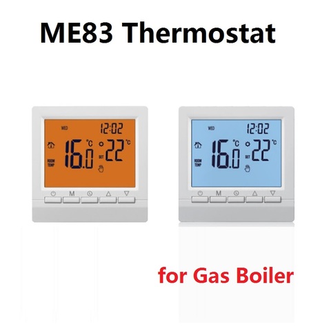 Термостат MINCO HEAT ME83 для газового котла, 3 А, ЖК-Цифровой Программируемый Регулятор Температуры ► Фото 1/6