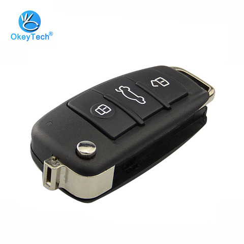 Корпус для автомобильного ключа-пульта, 3 кнопки, для Audi A6L Q7 A2 A3 A4 A6 A6L A8 TT ► Фото 1/6