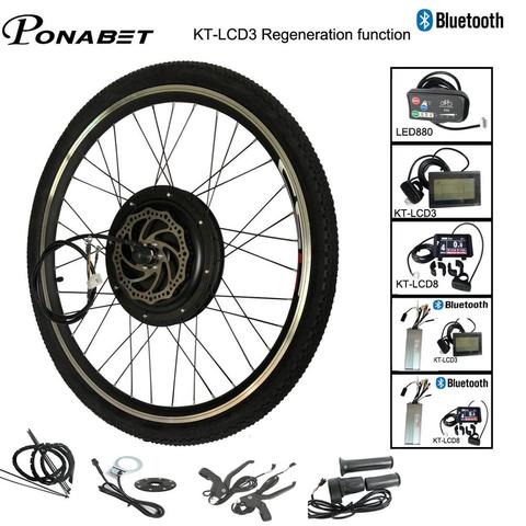 Ebike, электрический велосипед, двигатель для преобразования, двигатель, колесо, комплект 20, 24, 26, 28, 29 дюймов, 700C, 36 В, 250 Вт, 48 В, 1000 Вт, 1500 Вт, передний и задний электровелосипед ► Фото 1/6