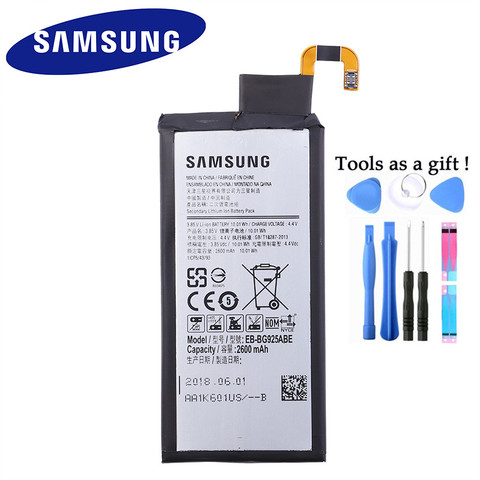 Оригинальная Аккумуляторная батарея SAMSUNG Samsung GALAXY S6 Edge G9250 EB-BG925ABA G925F G925L G925K G925S G925A G925 S6Edge 2600 мАч ► Фото 1/3
