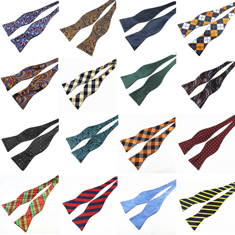 Мужской Жаккардовый галстук-бабочка RBOCOTT, классический галстук-бабочка из 100% шелка, много цветов, для свадебной вечеринки ► Фото 1/6