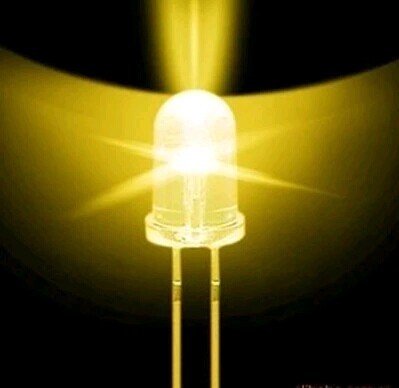 100 шт. супер яркий 5 мм круглый УФ/желтый светодиодный Диод F5 светодиодный светильник для DIY светильник s. ► Фото 1/1