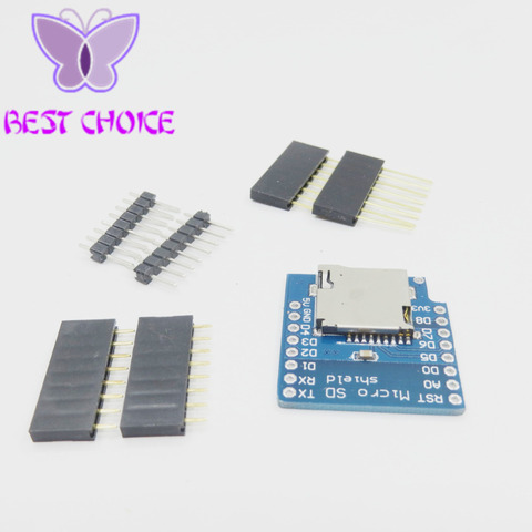 10 шт. Micro SD карта щит для WeMos D1 Mini TF WiFi ESP8266 совместимый SD беспроводной модуль для arduino для WeMos D1 Mini ► Фото 1/4