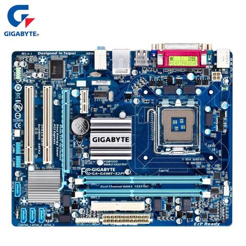 Gigabyte GA-G41MT-S2PT 100% оригинальная материнская плата LGA 775 DDR3 8G G41 G41MT-S2PT десктопная материнская плата SATA II б/у системная плата ► Фото 1/6