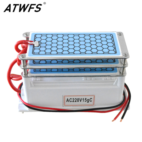 ATWFS 15g 220V генератор озона DIY Ozono очиститель воздуха домашний очиститель воздуха озонатор 3 слоя машина озонатор стерилизация ► Фото 1/6