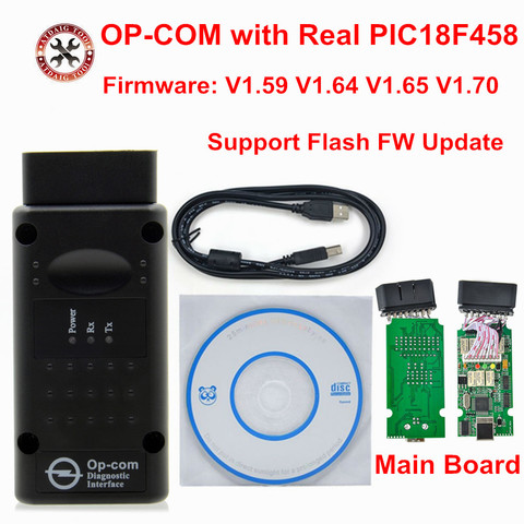 2022 новые OPCOM V1.64 1,70 1,95 для Opel OBD2 Opel OP-COM Интерфейс сканер диагностический инструмент OP COM с реальными PIC18F458 чип Бесплатная доставка ► Фото 1/6
