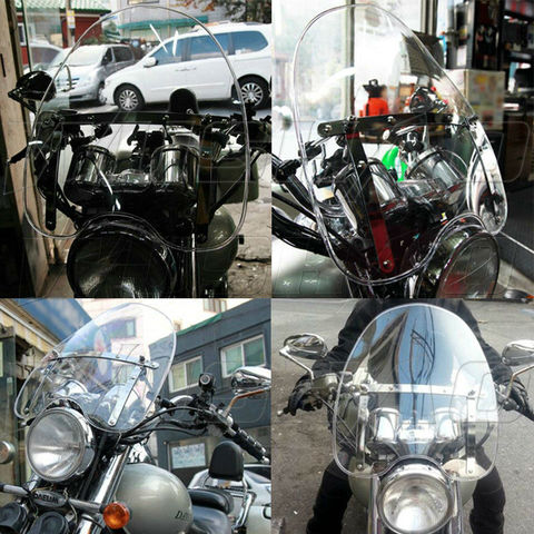 Ветровое стекло мотоцикла для Kawasaki Vulcan 500 800 1600 2000 S 650 с рулем 7/8 и 1 дюйм ► Фото 1/1