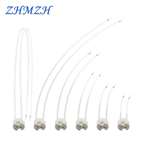 Керамический держатель лампы GU5.3, основа лампы, 7 см, 10 см, 15 см, 20 см, 30 см для светодиодной лампы, чашки MR11, MR16, прожектор, галогеновая лампа G5.3 ► Фото 1/6