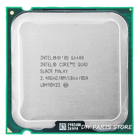 4-ядерный процессор INTEL core 2 QUAD Q6600 Socket LGA 775, процессор 2,4 ГГц/8 м/1066 МГц) ► Фото 1/2