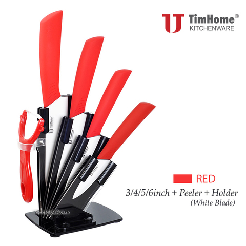 Высококачественный набор керамических ножей Timhome, кухонные поварские ножи, набор 6 