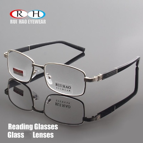 Брендовые очки для чтения, прозрачные стеклянные линзы, очки для дальнозоркости, очки для чтения, 1,00 ~ 4,00, прямоугольное стекло es Design 1308 ► Фото 1/5