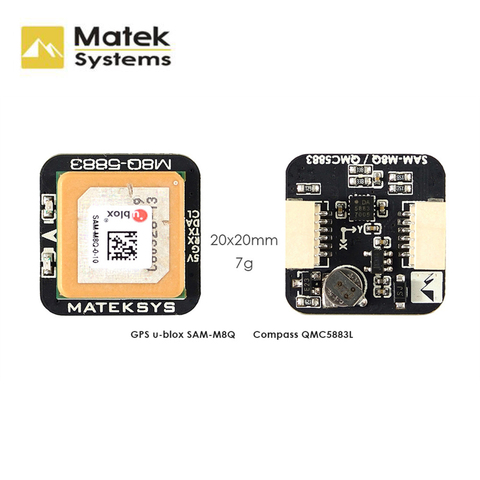 Новые системы Matek Φ 72 Channel Ublox M8Q-5883 GPS & QMC5883L с компасом для радиоуправляемого FPV гоночного дрона ► Фото 1/4