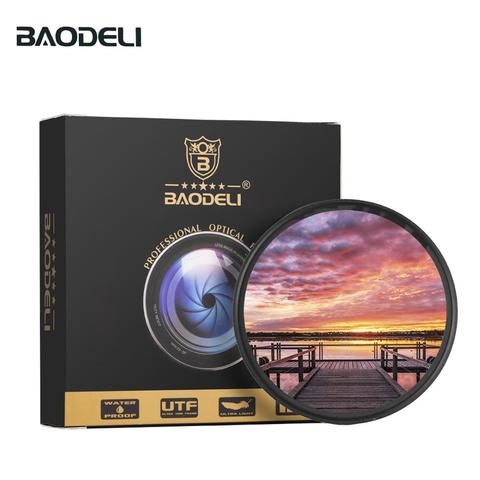 Фильтр для объектива камеры BAODELI, серый градиентный фильтр для Canon, Nikon, Sony A600, 49, 52, 55, 58, 62, 67, 72, 77, 82 мм ► Фото 1/6