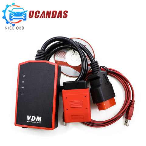 Новая версия UCANDAS VDM V3.9 беспроводной универсальный автомобильный диагностический инструмент обновление онлайн Автомобильный сканер VDM Поддержка Android/windows ► Фото 1/6