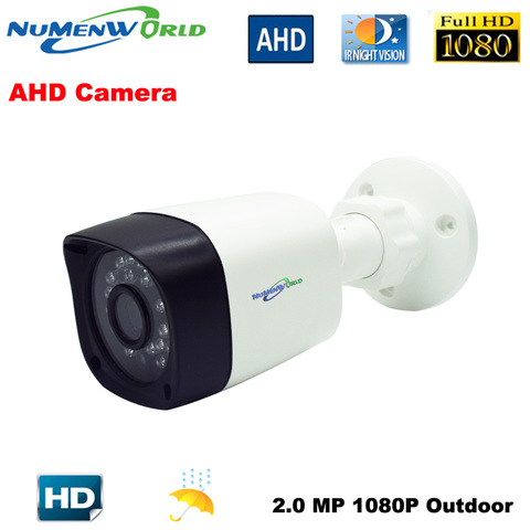 Камера Наружного видеонаблюдения Numenworld AHD, 2 Мп, 1080P, HD, с 24 инфракрасными светодиодами, с функцией ночного видения, аналоговая камера для дома... ► Фото 1/6