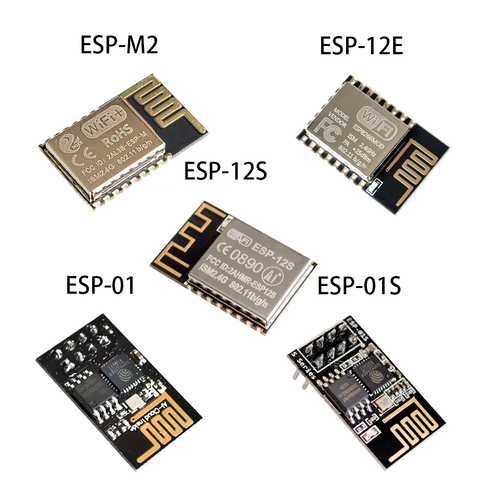 Обновленная версия, беспроводной трансивер ESP8266 с Wi-Fi, ESP-01, ESP-01S, ESP-M2, ESP-12S, ESP-12E ► Фото 1/6