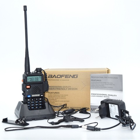 Новинка, двухсторонняя рация FM Baofeng, Двухдиапазонная рация Vhf Uhf uv 5r Baofeng для Push-To-Talk CB радиостанций HF Tr ► Фото 1/6